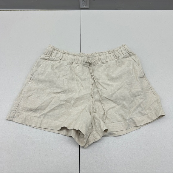 GAP Pants - GAP Cream High Waist Shorts with Elastic Waistband